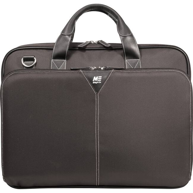 Front. Mobile Edge - Mobile Edge Select Nylon Laptop Briefcase - Briefcase - Shoulder Strap , Trolley Strap , Handle - 16" Screen Support - Black.