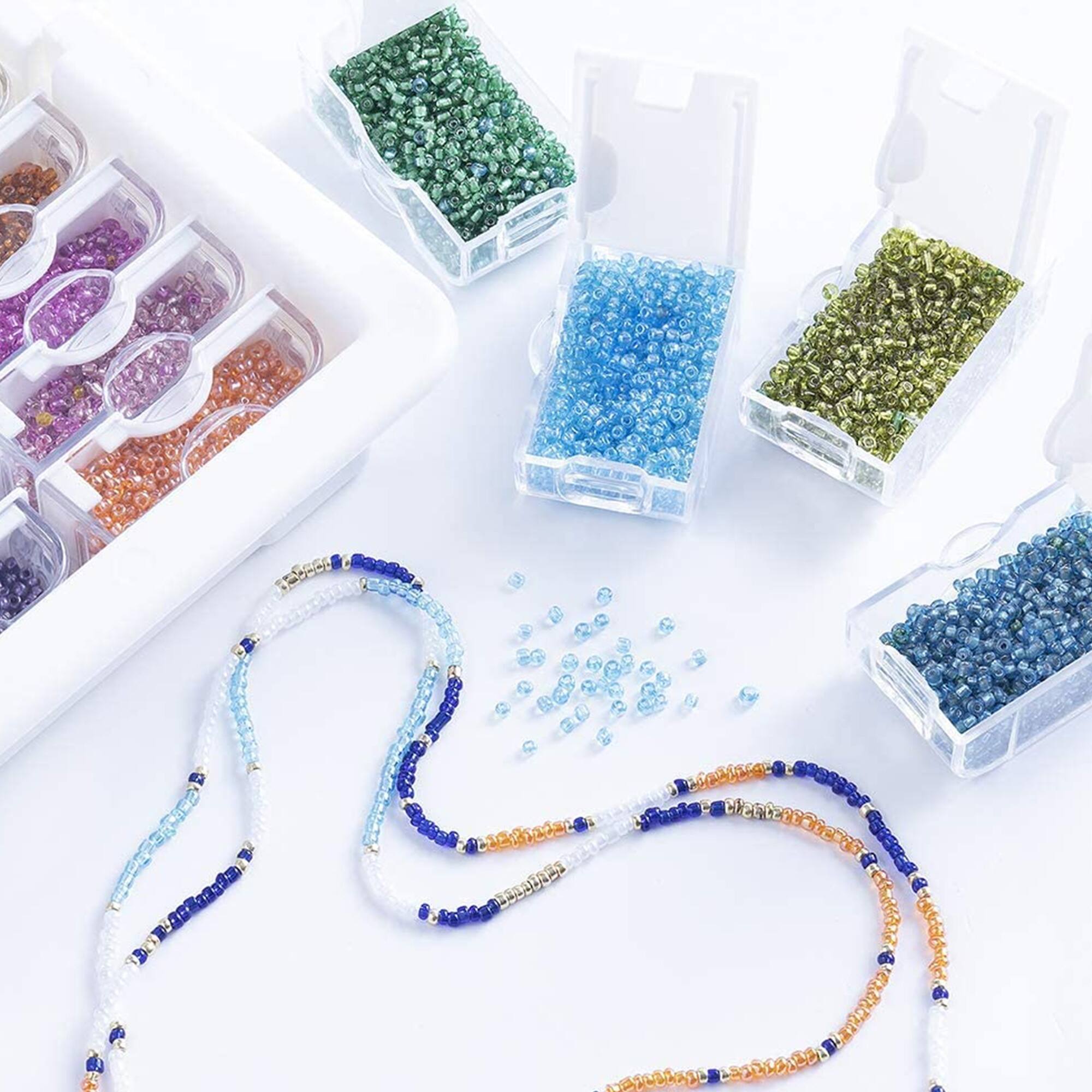 Alt View 4. Bead Storage Solutions - Elizabeth Ward Bead Storage Solutions 3 Piece Craft Storage Containers (6 Pack) - Clear.