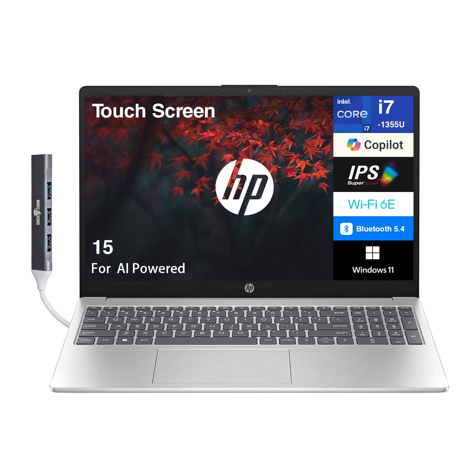 HP 15 Laptop 15.6 FHD (Intel i7 1355U, 32GB DDR4, 1TB PCIe SSD
