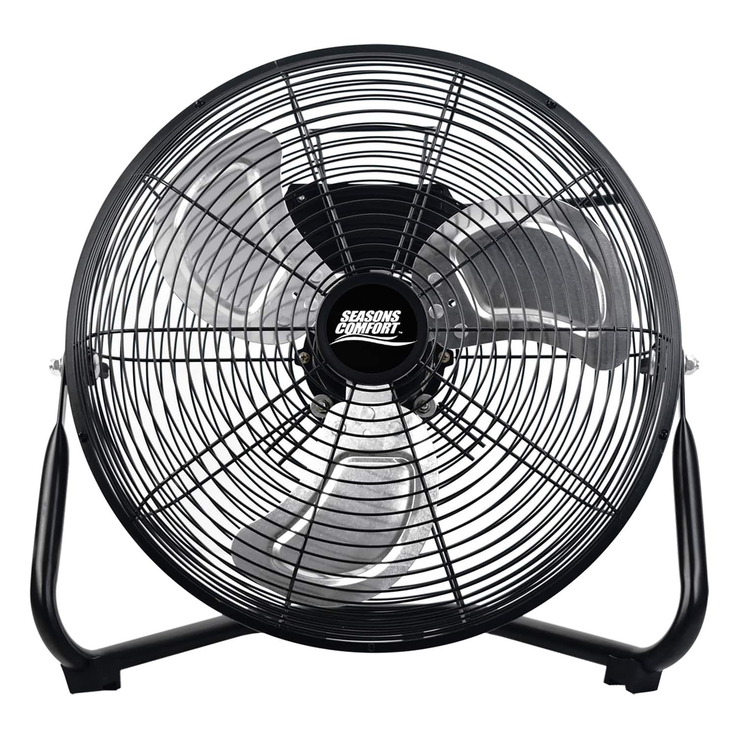 Seasons Comfort - 14" 3-Speed High-Velocity Heavy-Duty Floor Fan, FHV14 - Black