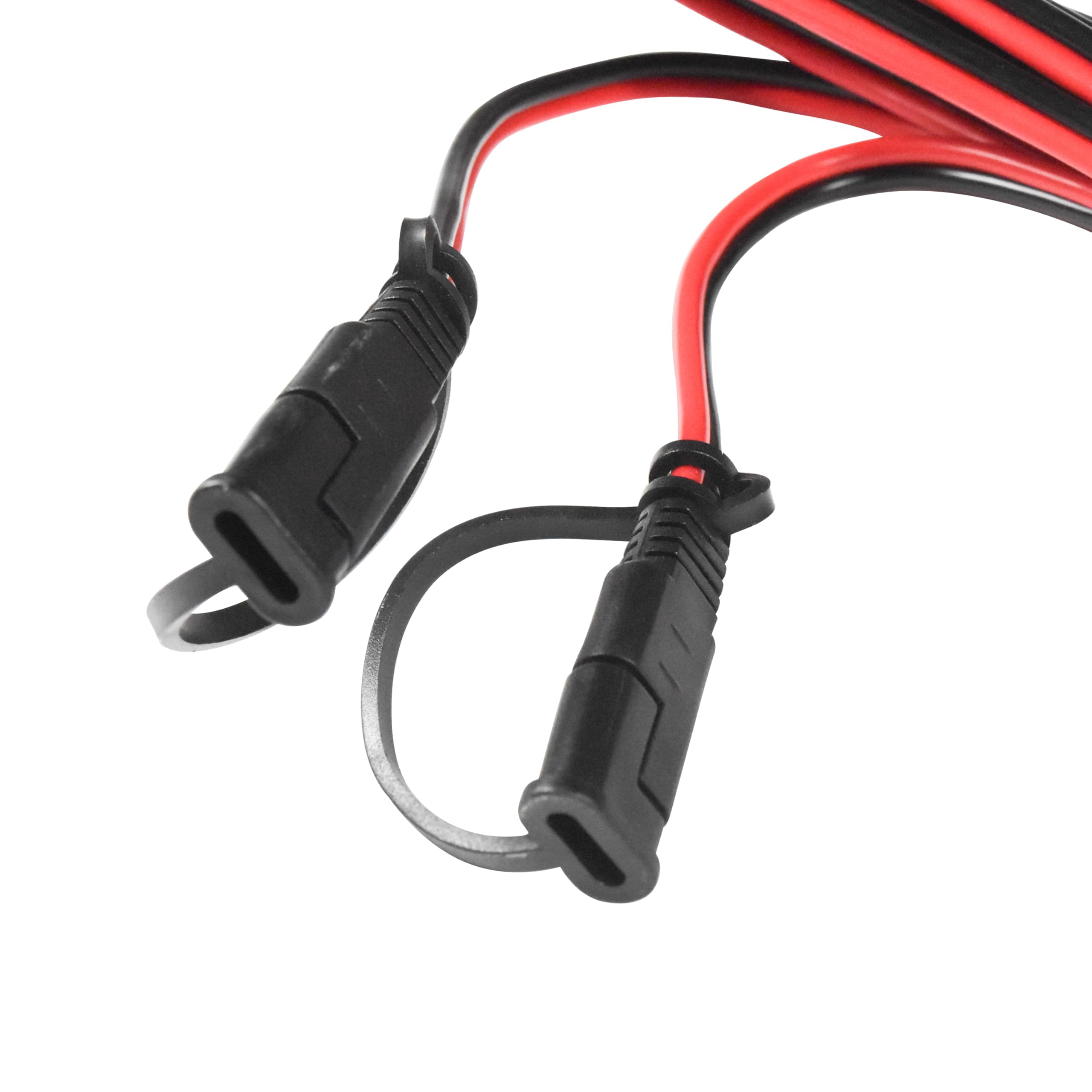 Alt View 2. HQRP - SAE to SAE Extension Cable 16 AWG 9 ft Quick Disconnect with Polarity Reverse Adapter for Solar Charger - black.