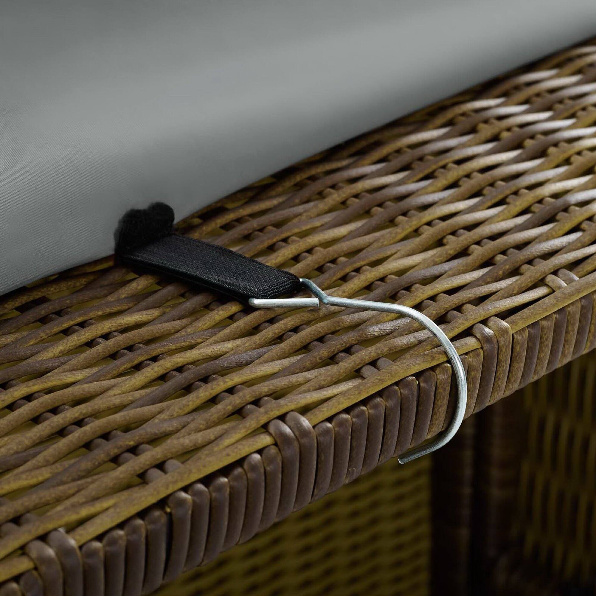 Left. Modway - Immerse Convene / Sojourn / Summon Chaise Outdoor Patio Furniture Cover by Modway - Gray.