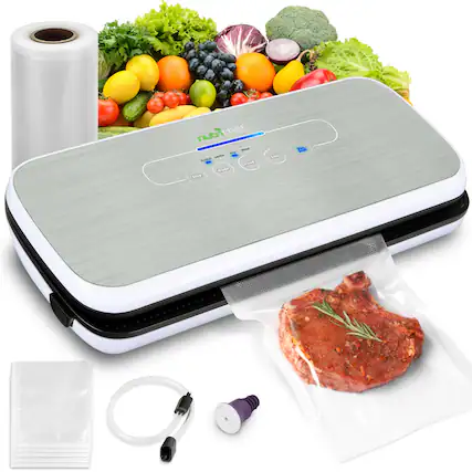 nutri chef
Nutritional Vacuum Sealer
- Food
- Seal
- Start
- 5000
- 1000