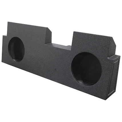 Front. QPower - QPower Dual 10" Subwoofer Enclosure for Jeep Gladiator (All Years) 2019-2026 - BED LINER BLACK.