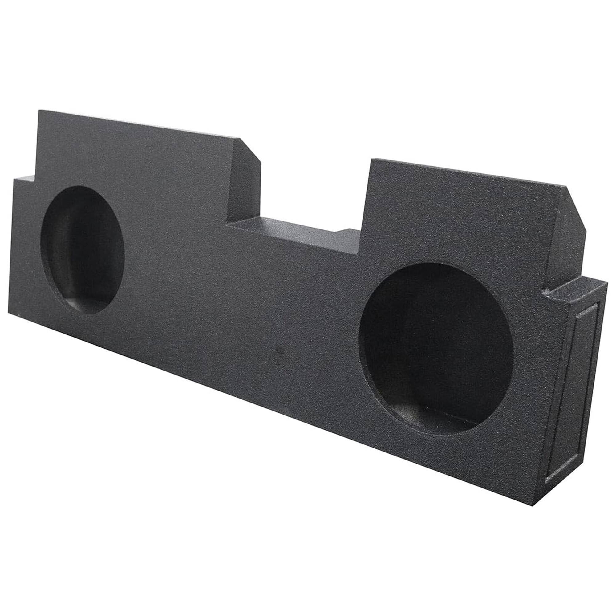 Front. QPower - QPower Dual 10" Subwoofer Enclosure for Jeep Gladiator (All Years) 2019-2026 - BED LINER BLACK.