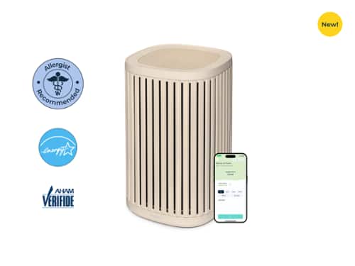 The Windmill Air Purifier, 3-in-1, Ultra-Quiet, HEPA Filter Medical Grade, Small to Medium Rooms up to 975 Sq Ft - Sand