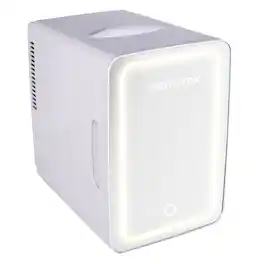 Memorex - MX-FR690 6.5L Mini Beauty Fridge with Lighted Mirror - White