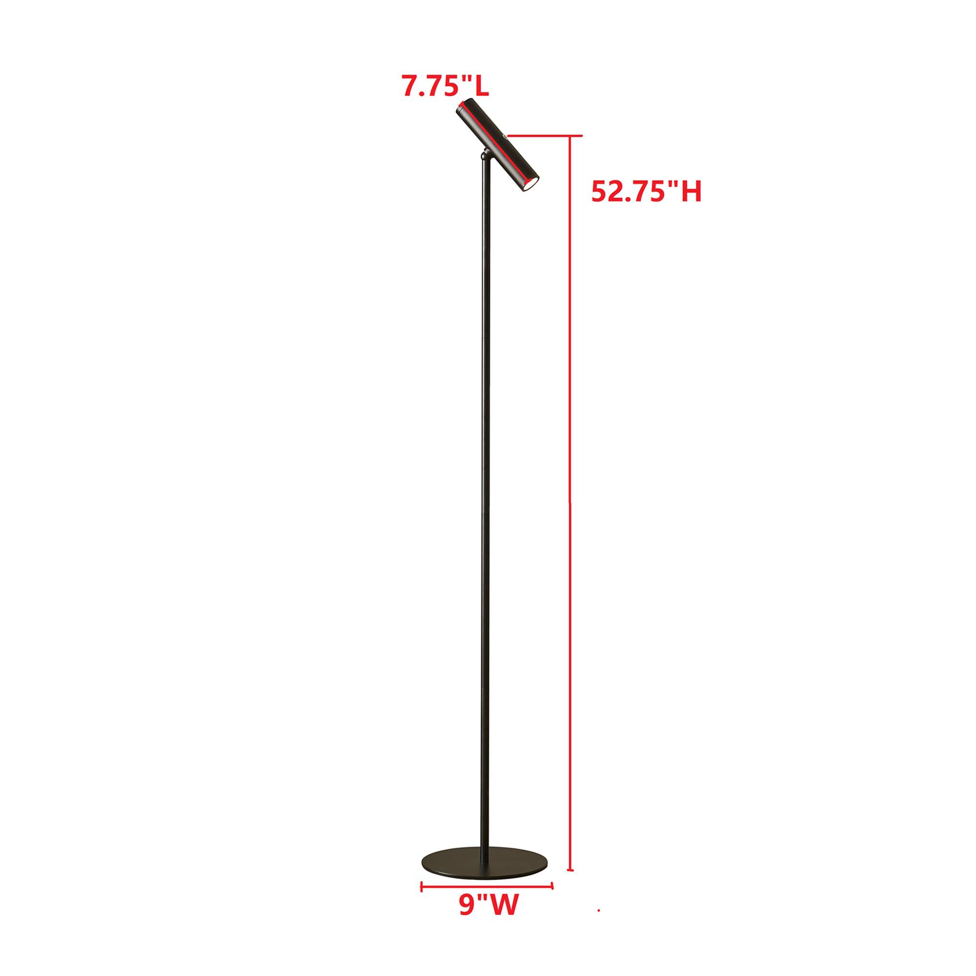 7.75"L  
52.75"H  
9"W