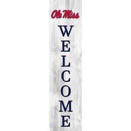Fan Creations - Ole Miss Rebels 48'' Welcome Leaner - Multicolor