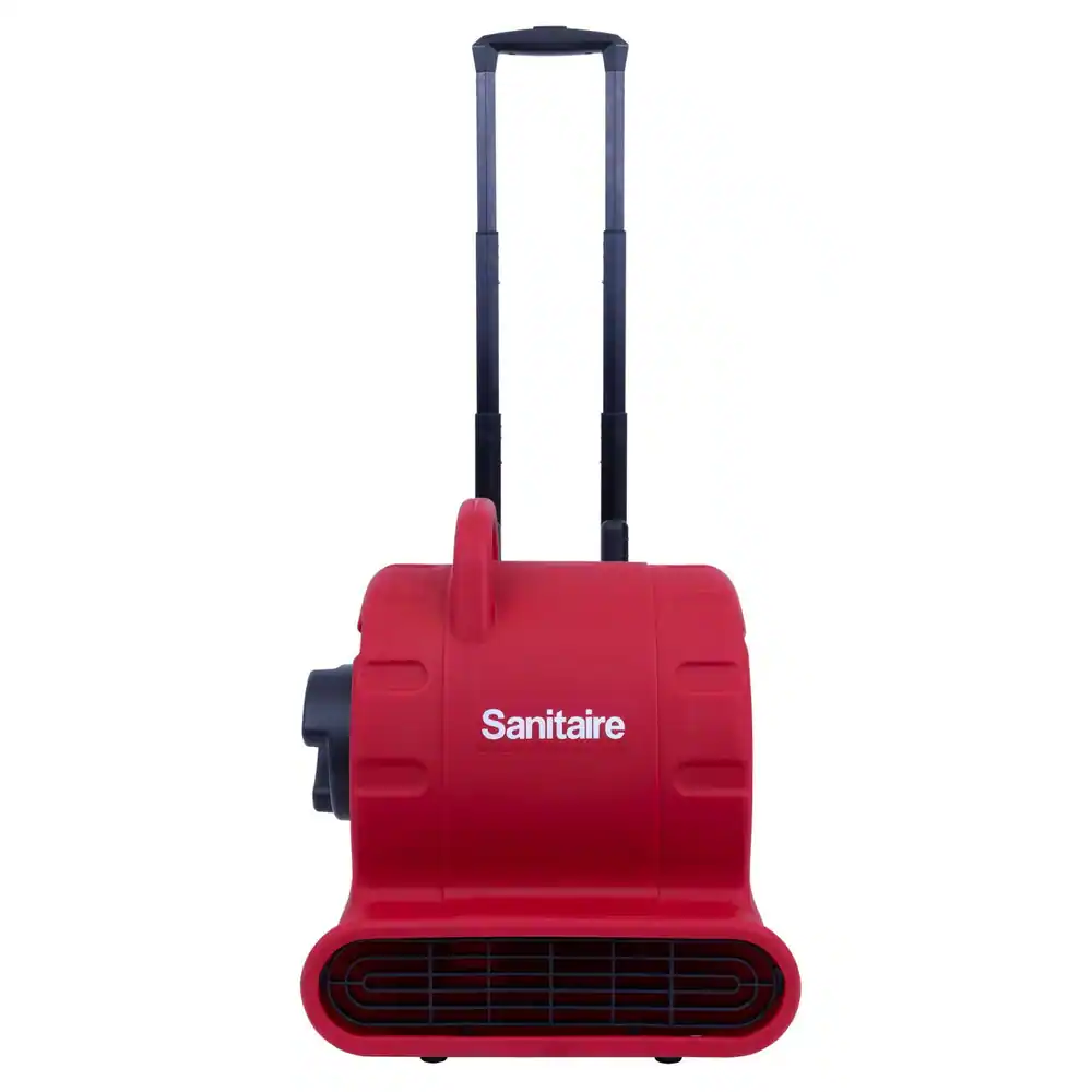 Front. Sanitaire - Sanitaire SC6059A Commercial 3-Speed Air Mover with Built-On Dolly - Red.