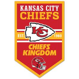 WinCraft - Kansas City Chiefs 11" x 17" Chevron Wood Sign - Multicolor