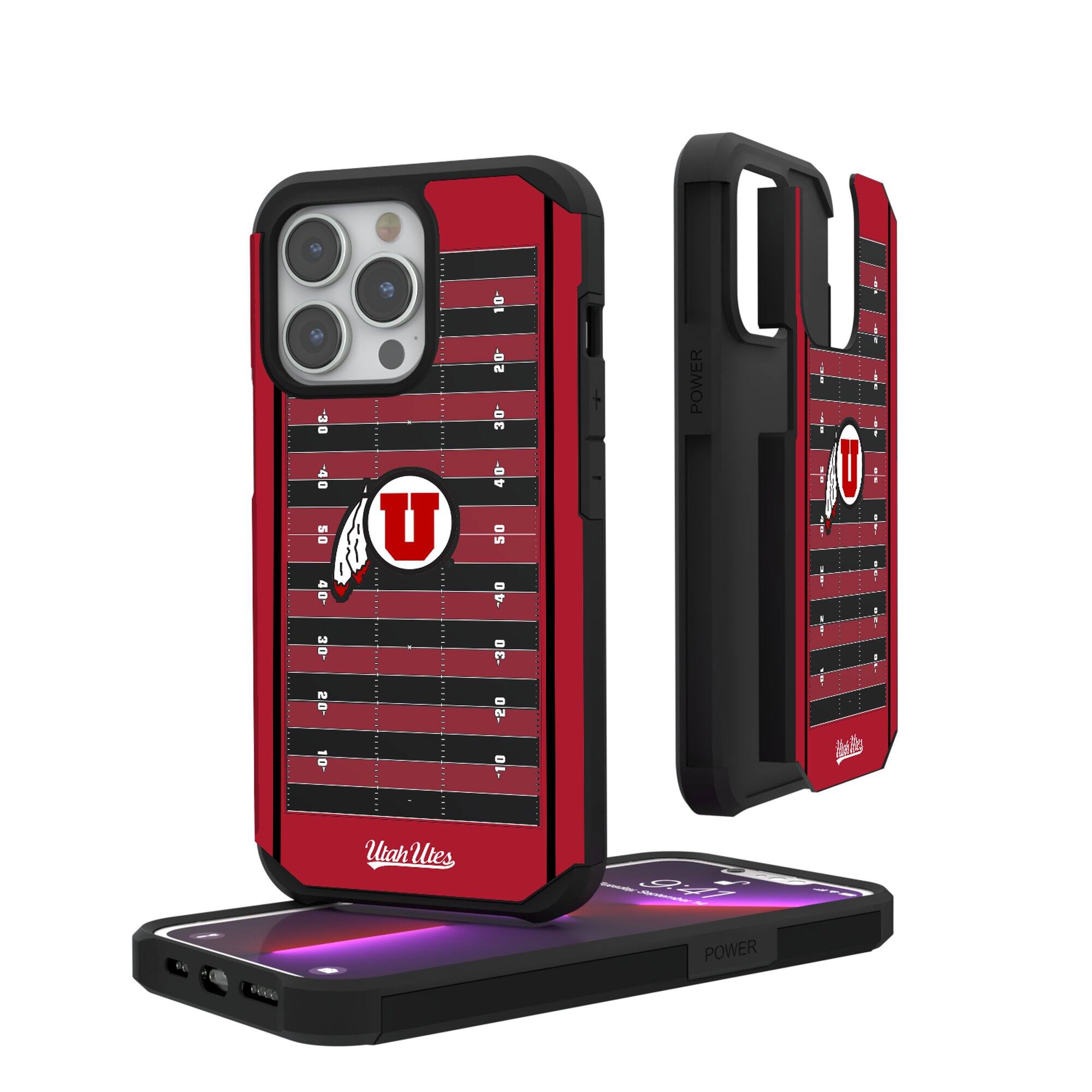 Keyscaper - NCAA - Utah Utes Field iPhone Rugged Case - 14 Plus - Multicolor price history on PriceWatchPro