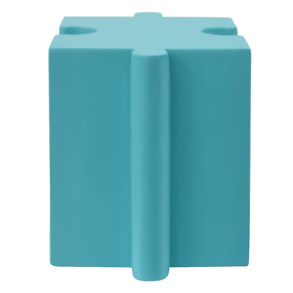 Alt View 6. Loheer - Loheer Modular Side Table Puzzle Art Outdoor Table Light Blue - Light Blue.