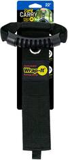 The text on the image reads: "22" Easy Carry Wrap-It Storage Strap - Purpose more cords."