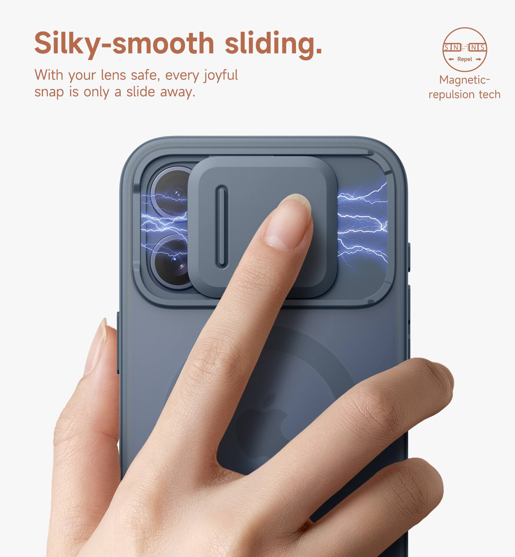 Silky-smooth sliding.  
With your lens safe, every joyful snap is only a slide away.  
STN NIS Repel - Magnetic repulsion tech