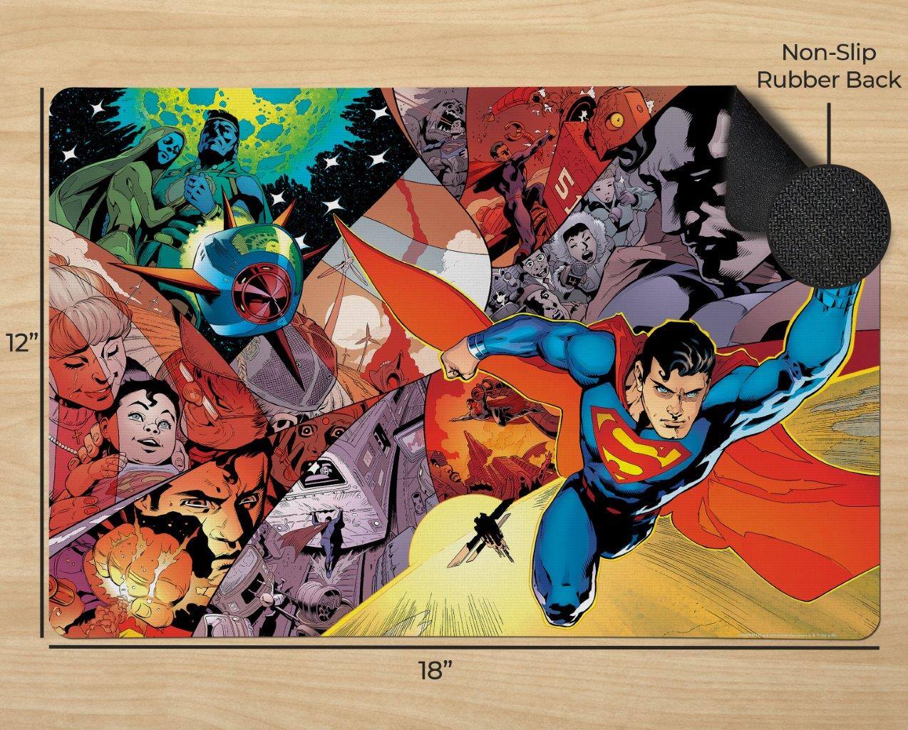 Non-Slip Rubber Back  
12" x 18"