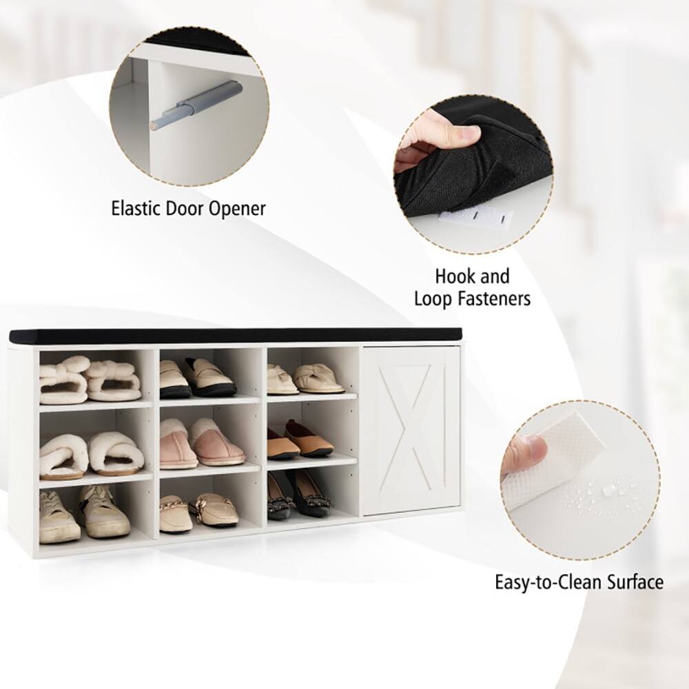 Elastic Door Opener  
Hook and Loop Fasteners  
Easy-to-Clean Surface