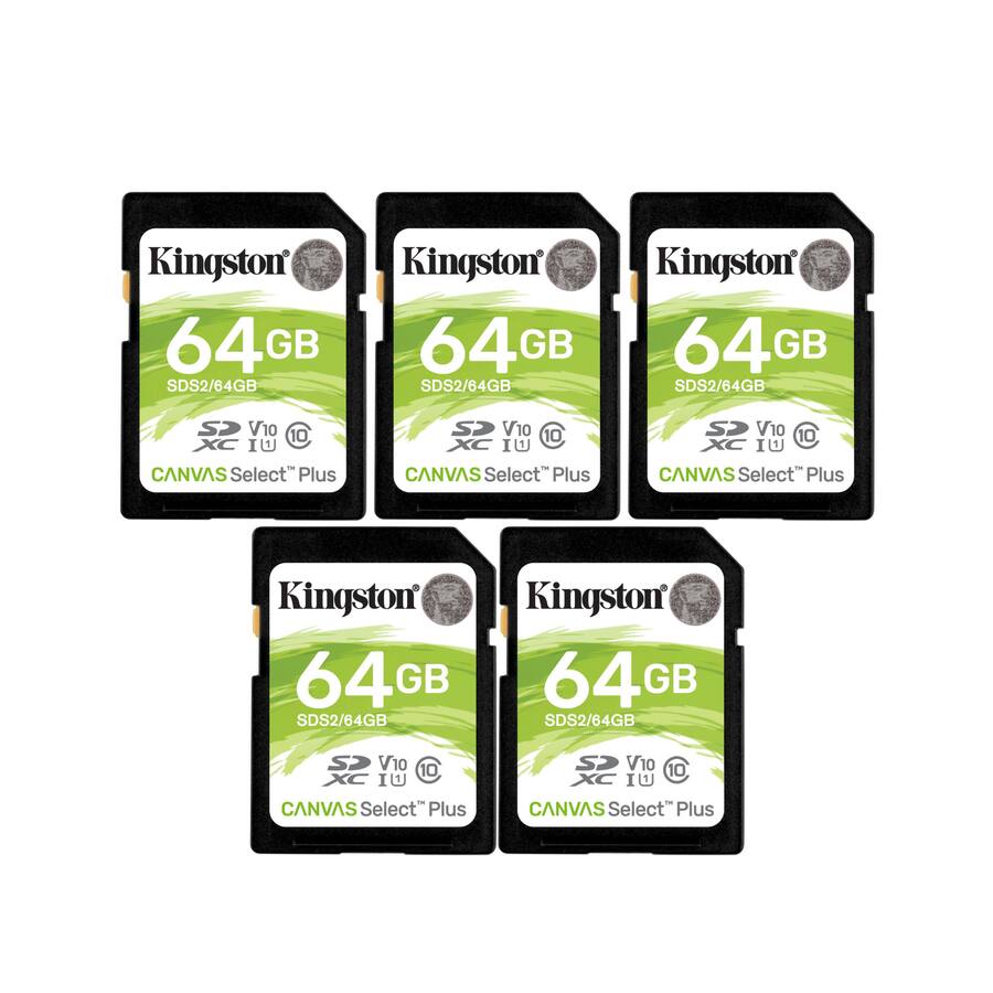 64gb Kodak Kingston 64GB SDHC Canvas Select Plus Memory Card (5 Pack) - Best Buy