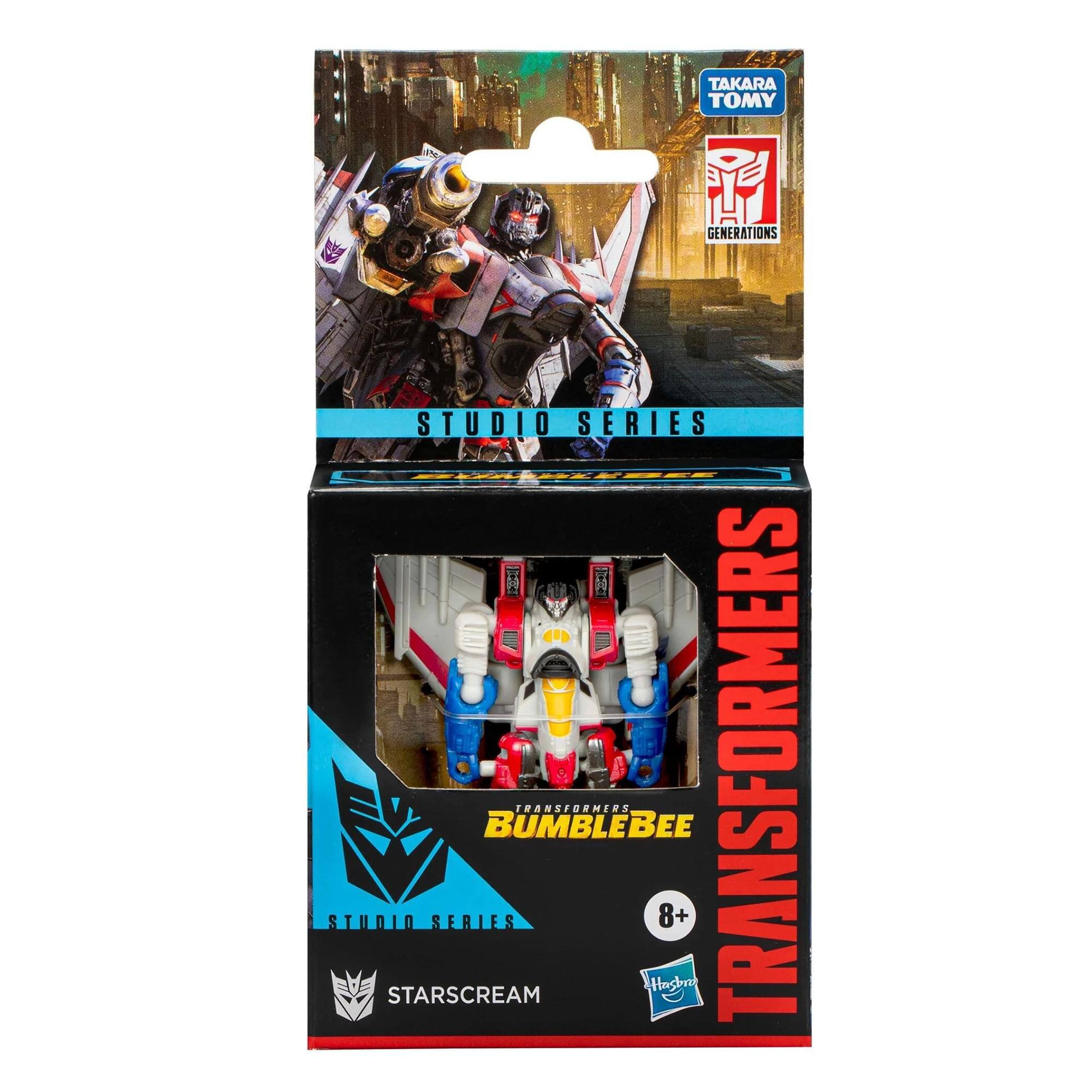 TAKARA TOMY  
GENERATIONS  
STUDIO SERIES  

TRANSFORMERS  
BUMBLEBEE  
STUDIO SERIES  
8+  

STARSCREAM  

TRANSFORMERS
