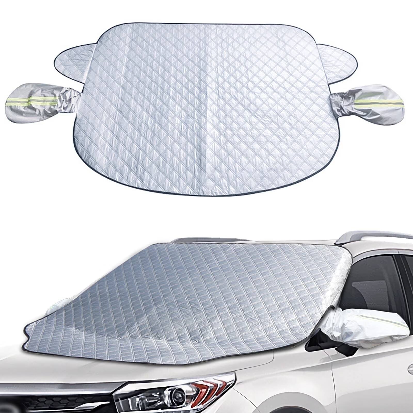 Front. NEXPOW - Car Windshield Snow Cover with Side Mirror Covers Magnetic Edges for Cars SUVs CRV Trucks - Silver.