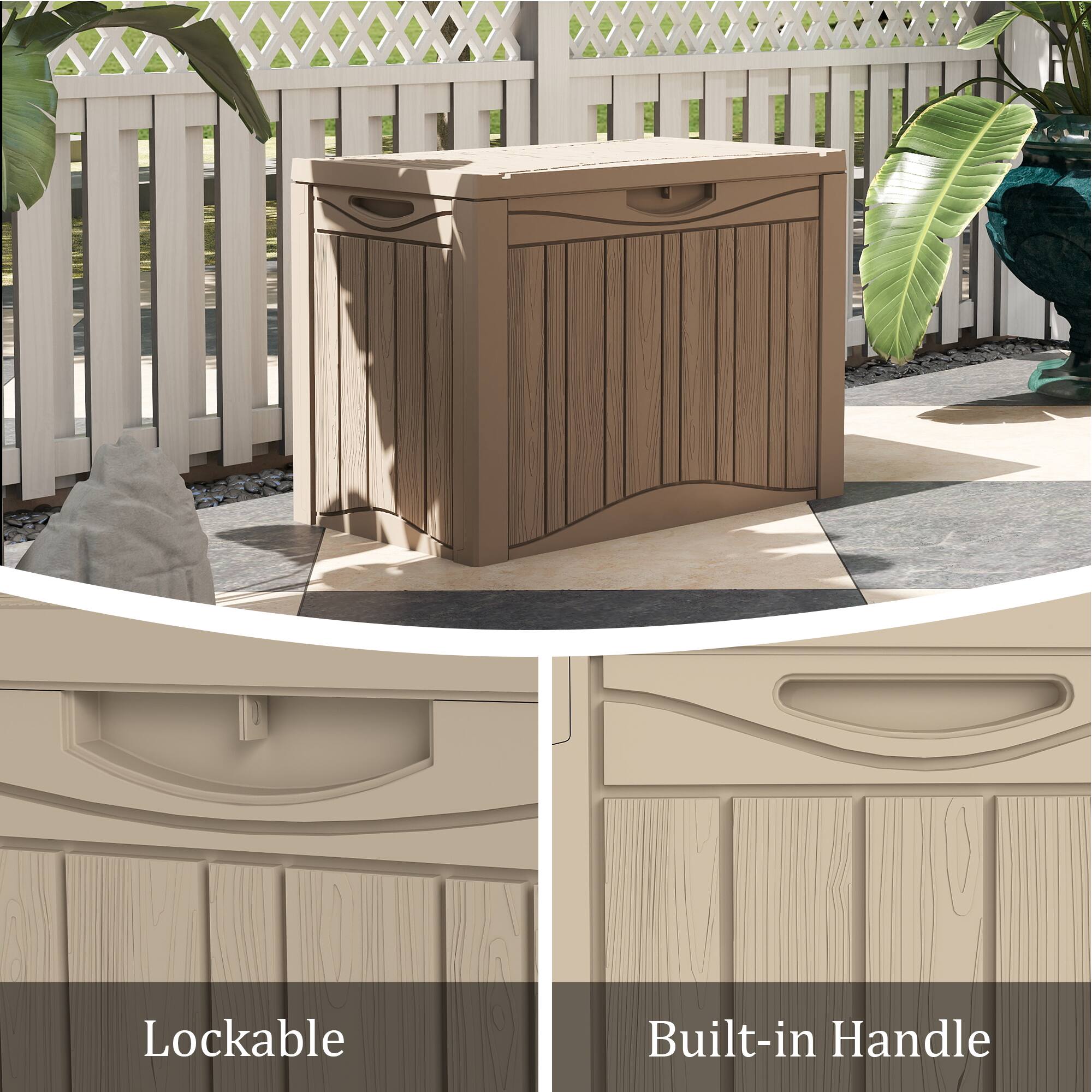 Lockable  
Built-in Handle