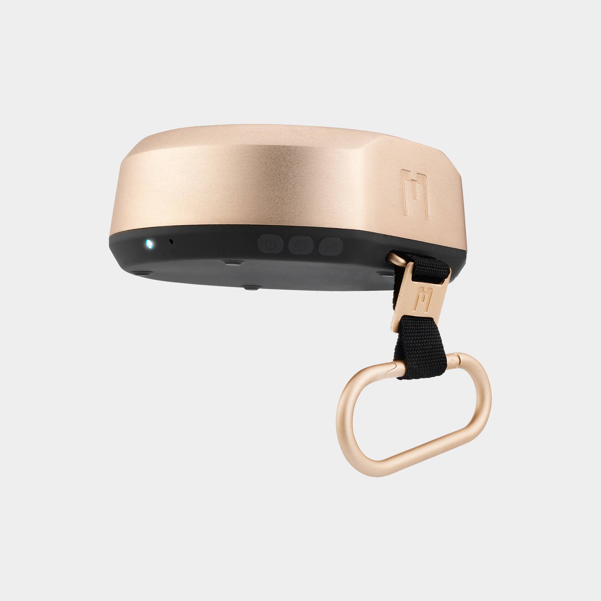 Left. MONDO - Portable Speaker Small - Brass.