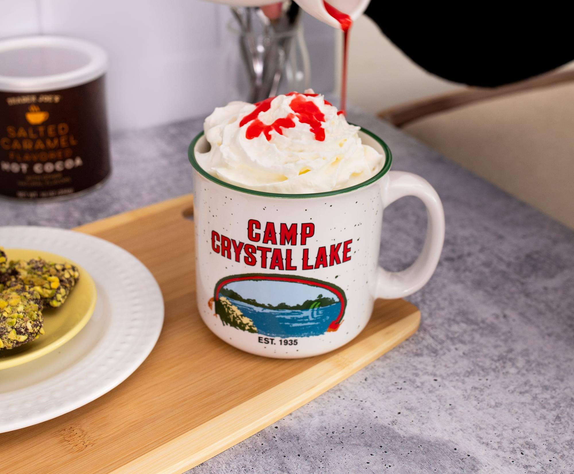 SALTED CARAMEL  
FLAVORED HOT COCOA  

CAMP  
CRYSTAL LAKE  
EST. 1935