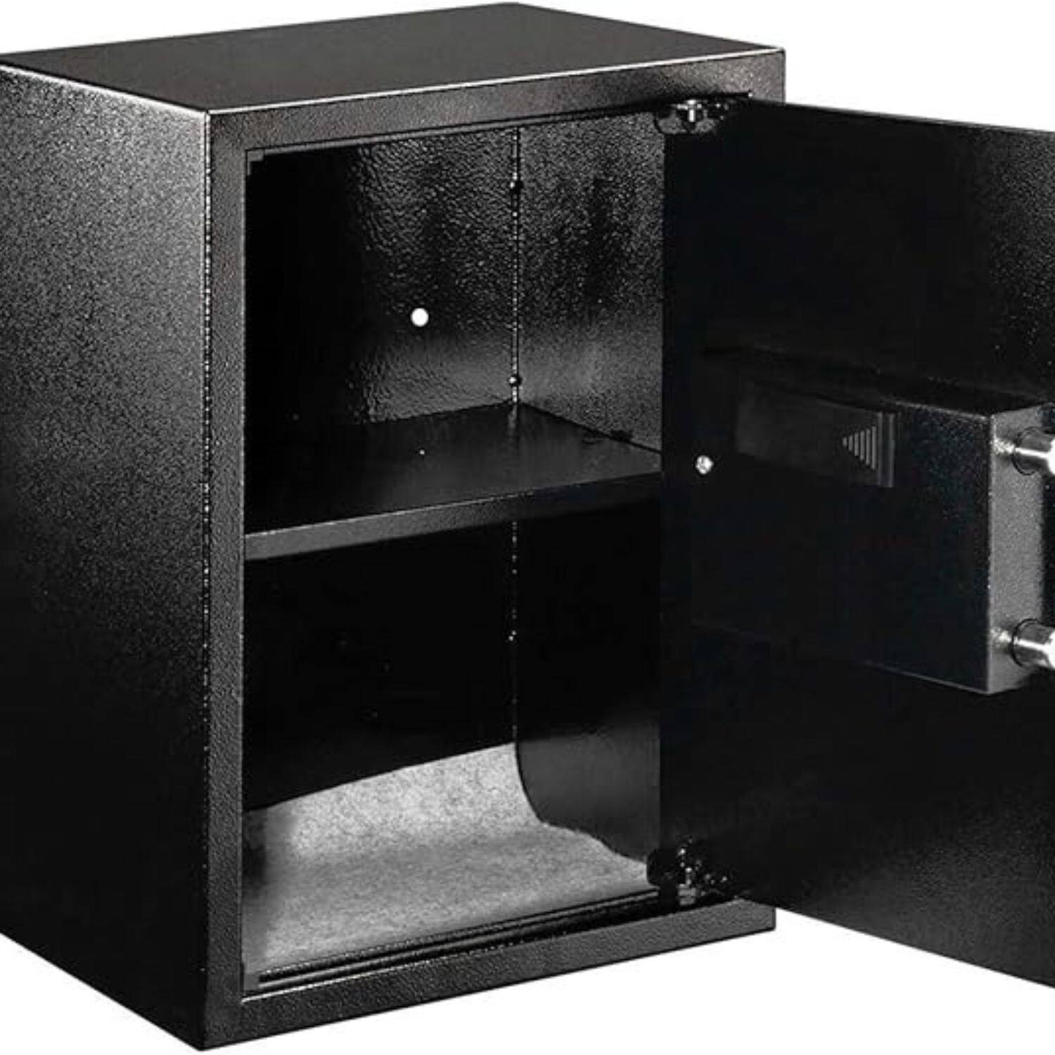 Back. Stock Preferred - E50EA Large Digital Electronic Safe Box with Keypad Lock - Black.