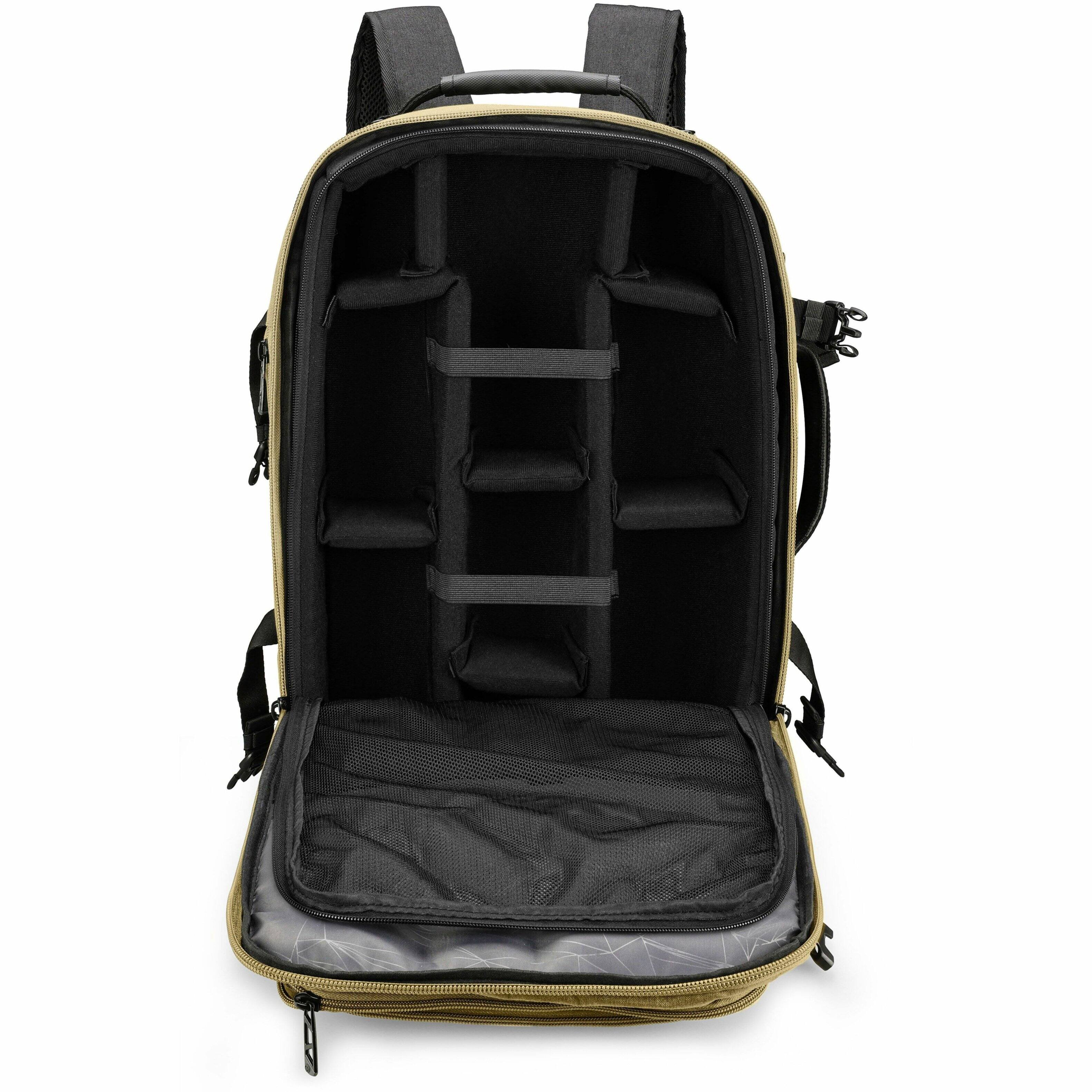 Alt View 33. Swissdigital Design - BERG PRO TSA-Friendly Backpack With USB Charging Port  RFID Protection and Fits Up to 17″ Laptop - Khaki.