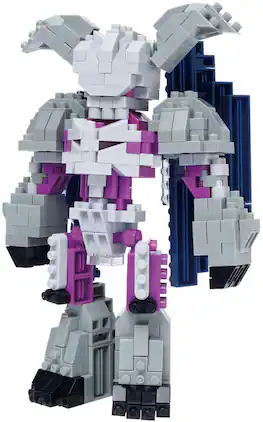 Bandai - Nanoblock - Yu-Gi-Oh! Duel Monsters - Character Collection - Summoned Skull Building Kit - COLLECTIBLES - Multicolor
