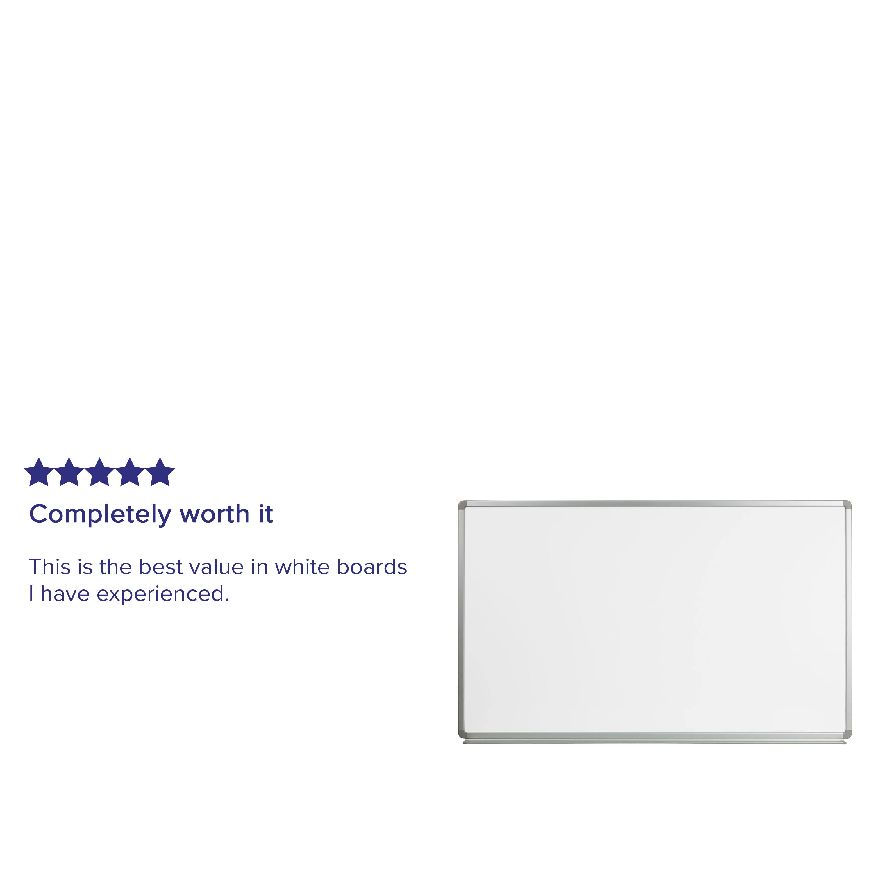 Completely worth it

This is the best value in white boards I have experienced.