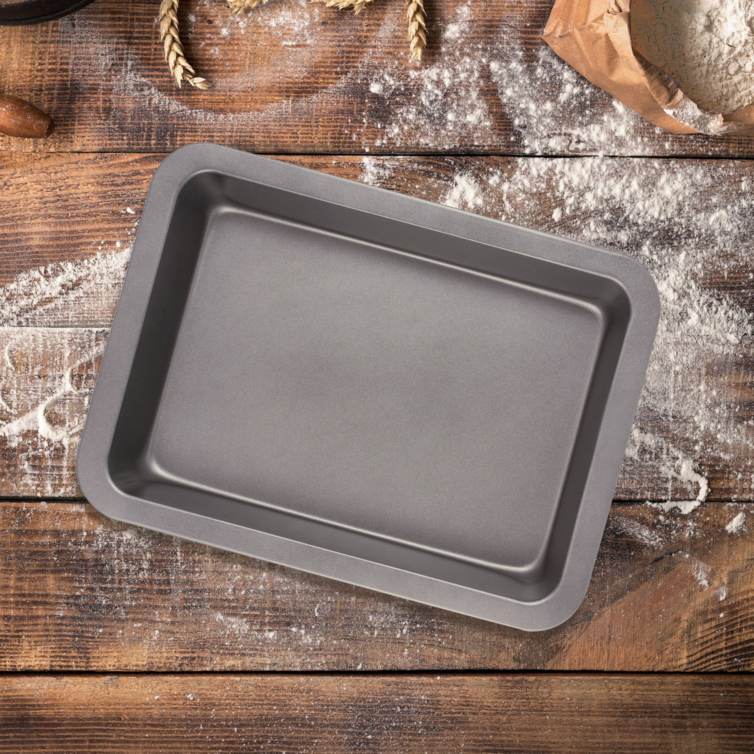 Alt View 3. Range Kleen - Range Kleen B05BR Nonstick Bake & Roast Pan, 13 x 9 Inch - Alluring grey color.
