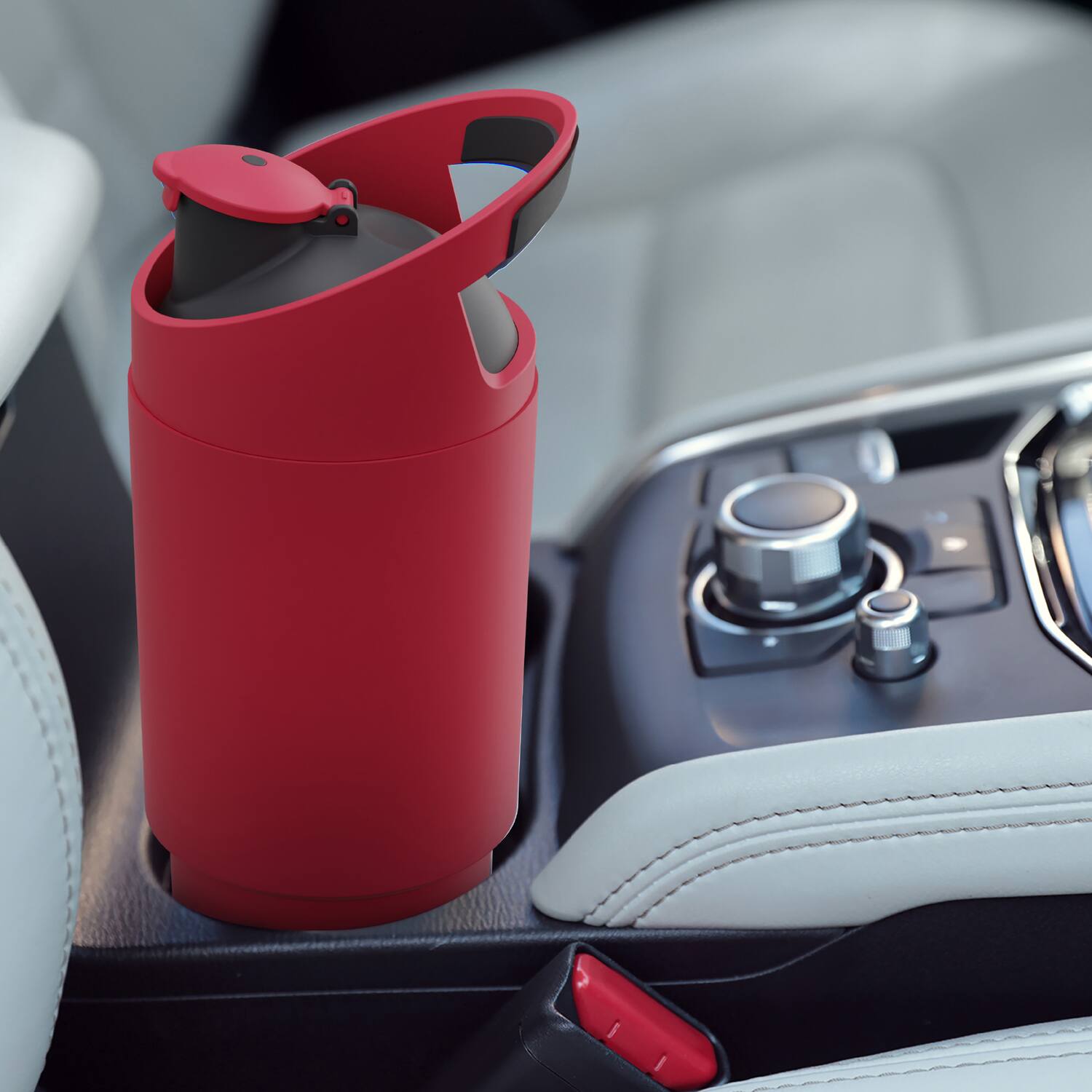 Alt View 4. Asobu - 32-Oz Cosmic Insulated Water Bottle - Red.