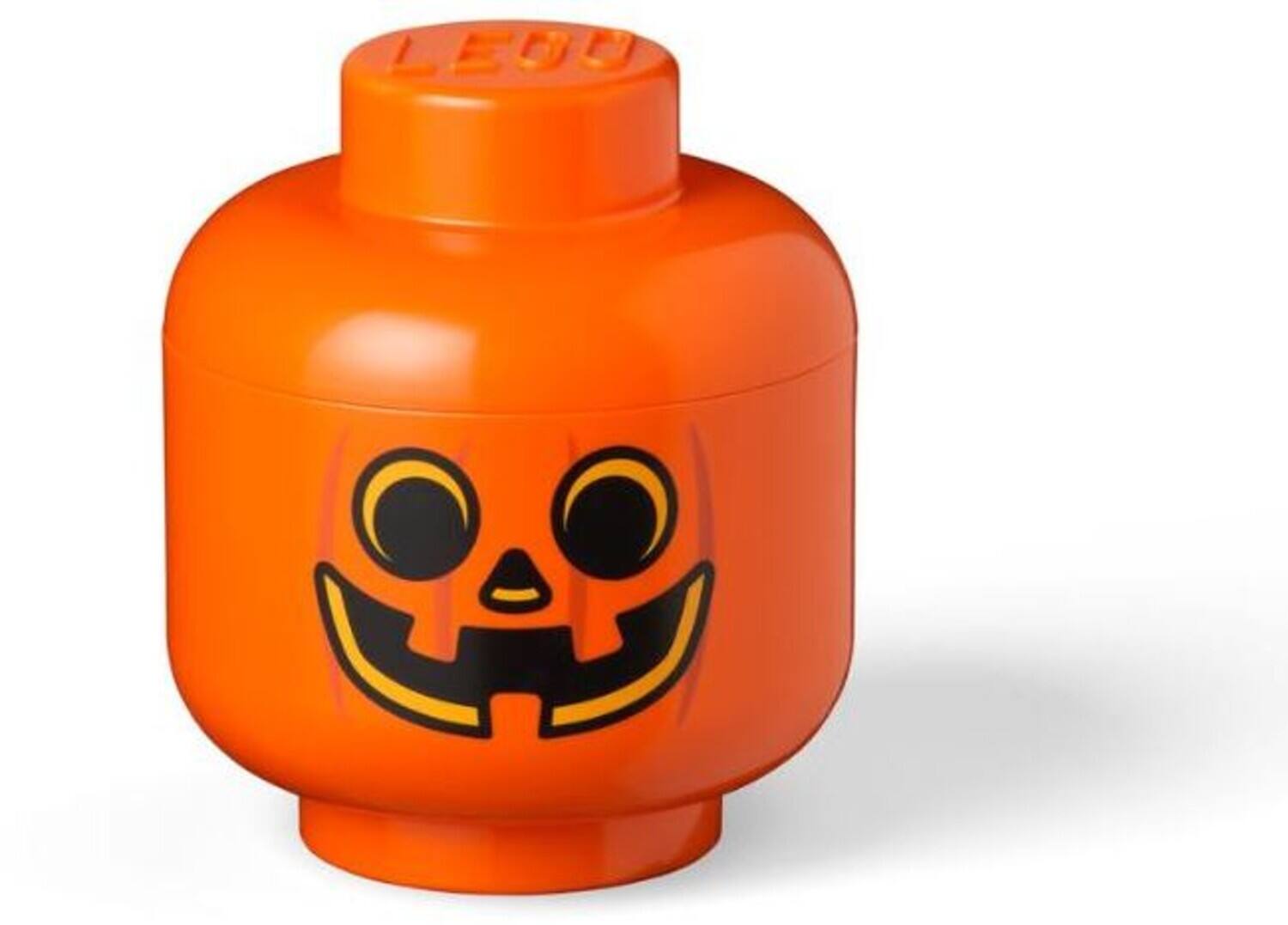 Alt View 2. Room Copenhagen - LEGO Small Stackable Storage Head, Pumpkin   - COLLECTIBLES - Multicolor.