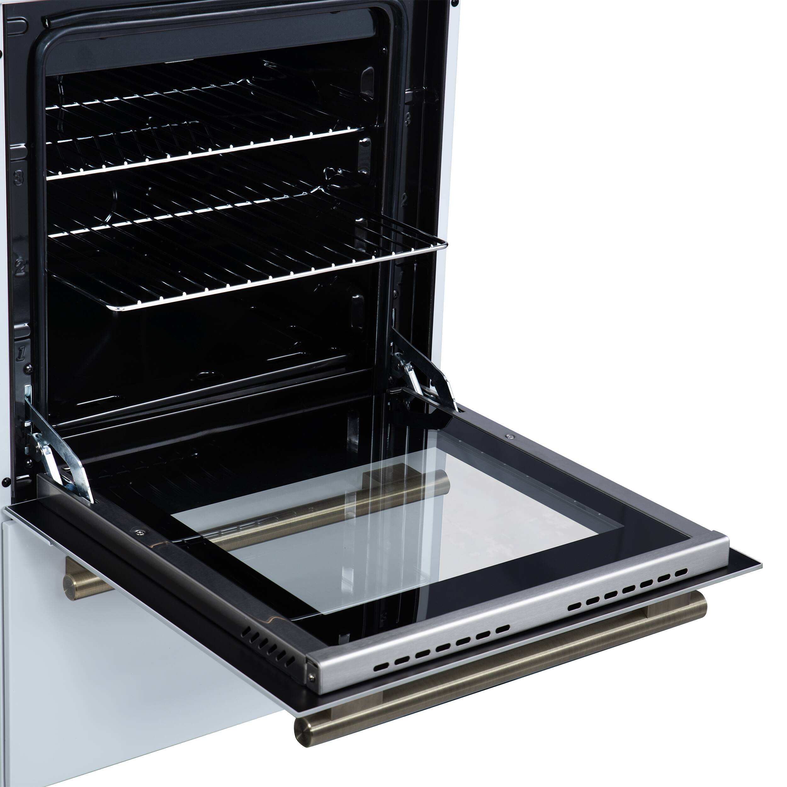 Alt View 13. Forno Appliances - Lamazze 2.05 Cu. Ft. Freestanding Gas Range - White.