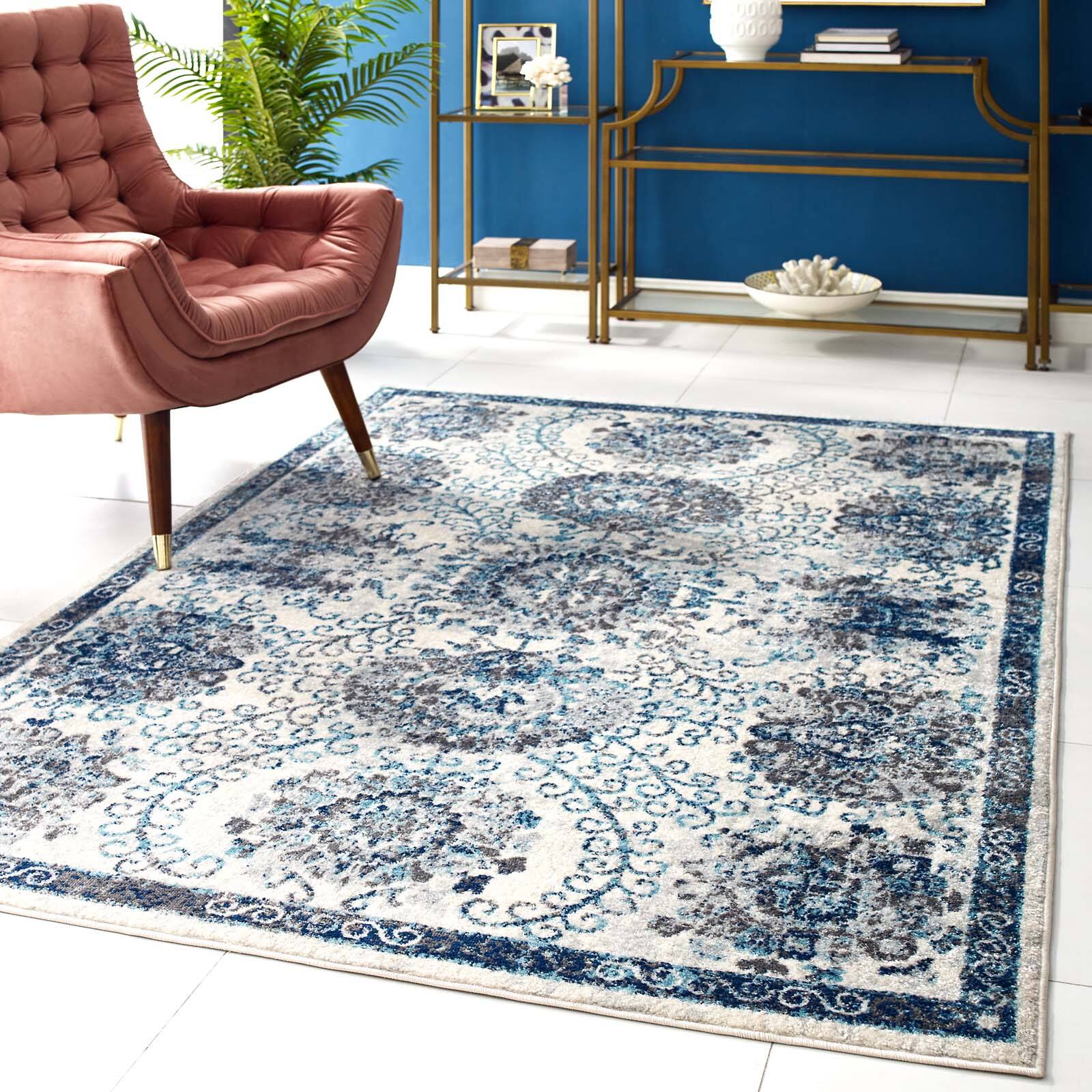 Ivory and Blue