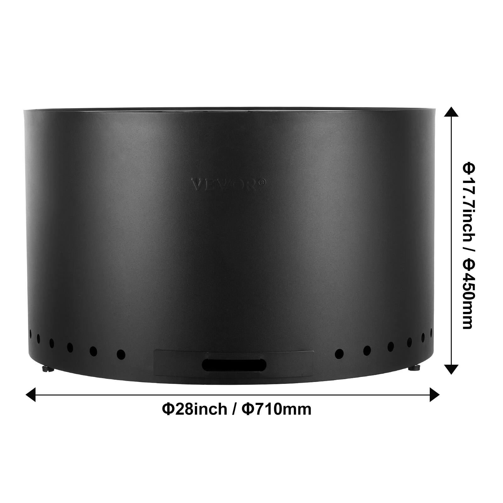 VEVOR  
Ø17.7 inch / Ø450mm  
Ø28 inch / Ø710mm