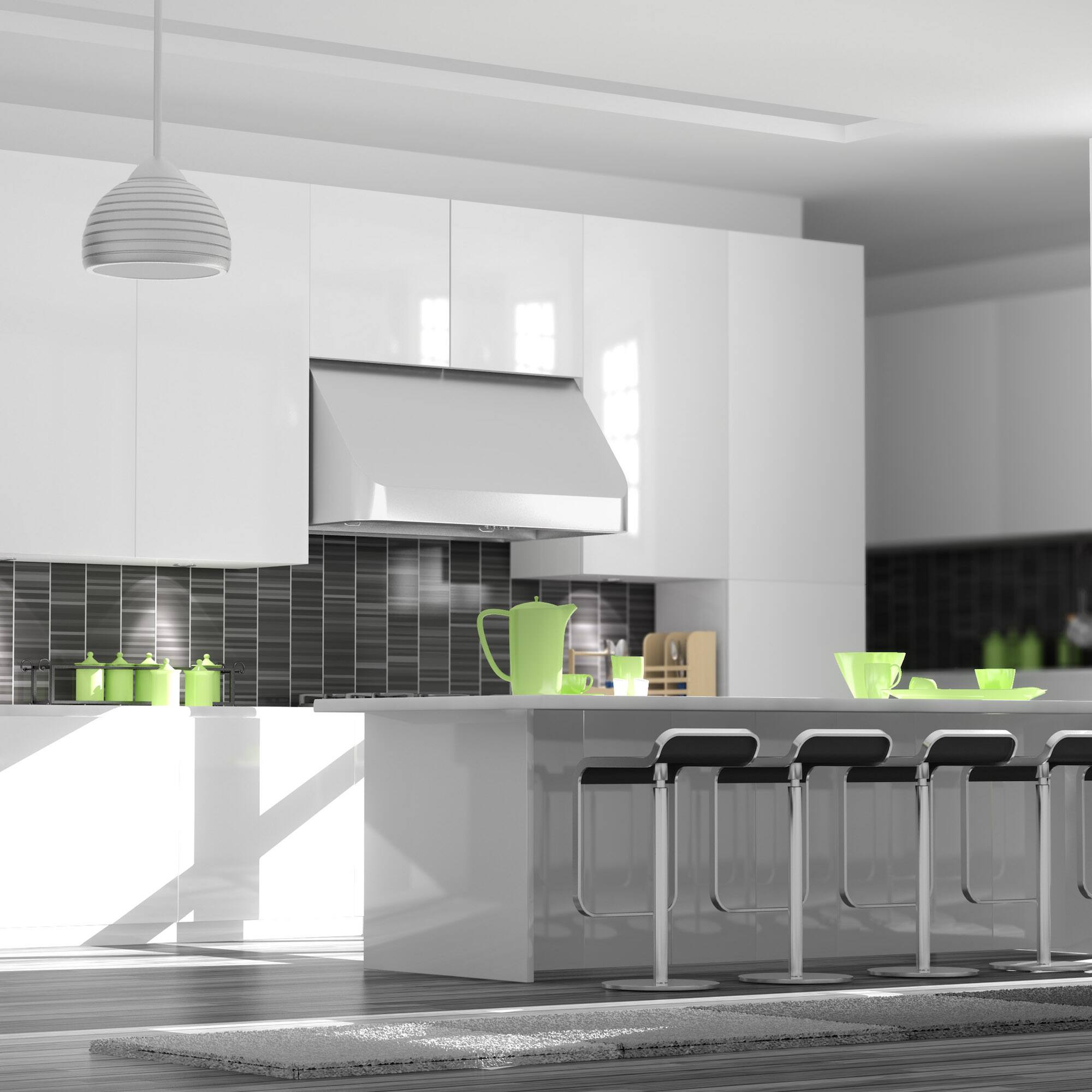 Alt View 4. ZLINE - 36" Convertible Vent Under Cabinet Range Hood in Stainless Steel - Brushed Stainless Steel.