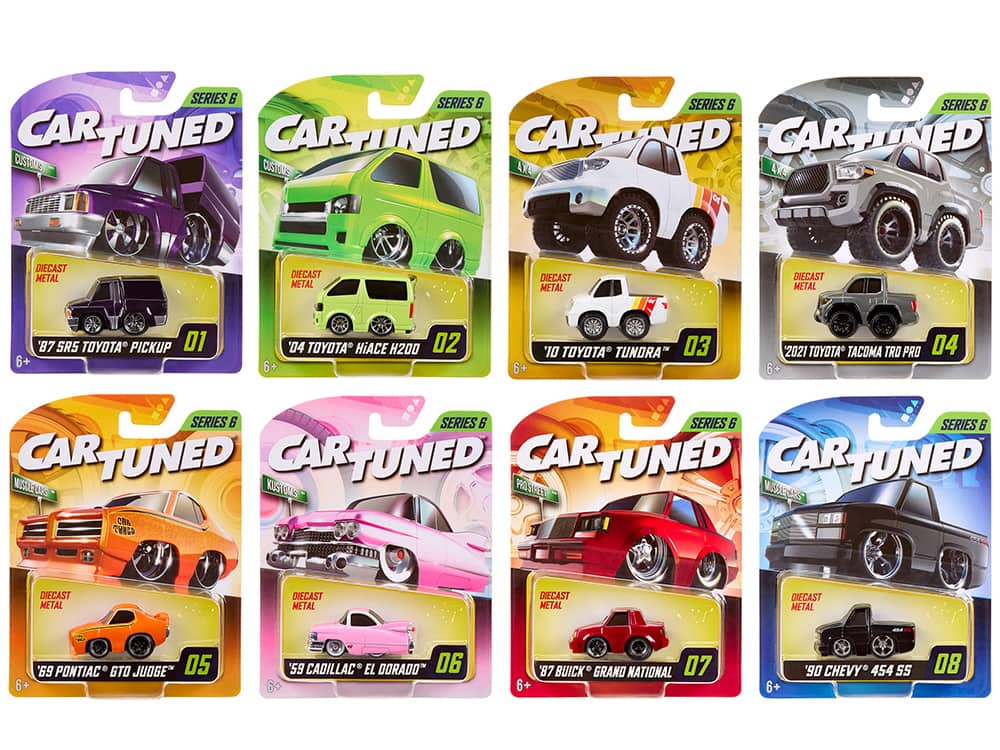 Car Tuned JDM Tuners Series 2 Set of 8 Pieces Diecast Model Cars