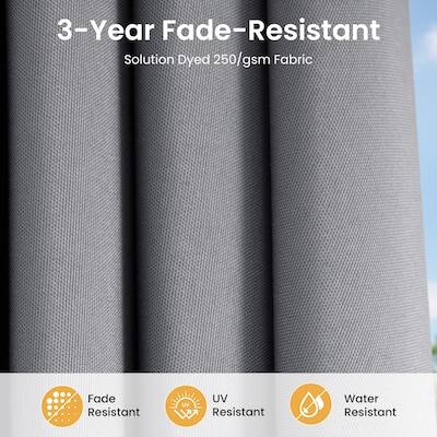 3-Year Fade-Resistant  
Solution Dyed 250/gsm Fabric  
Fade Resistant  
UV Resistant  
Water Resistant