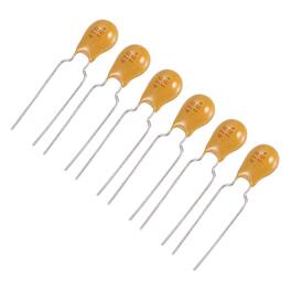 Unique Bargains - Tantalum Capacitor 47uF 16V Yellow Radial Dipped, for Circuit Boards/DIY/Computer, 6pcs - Orange