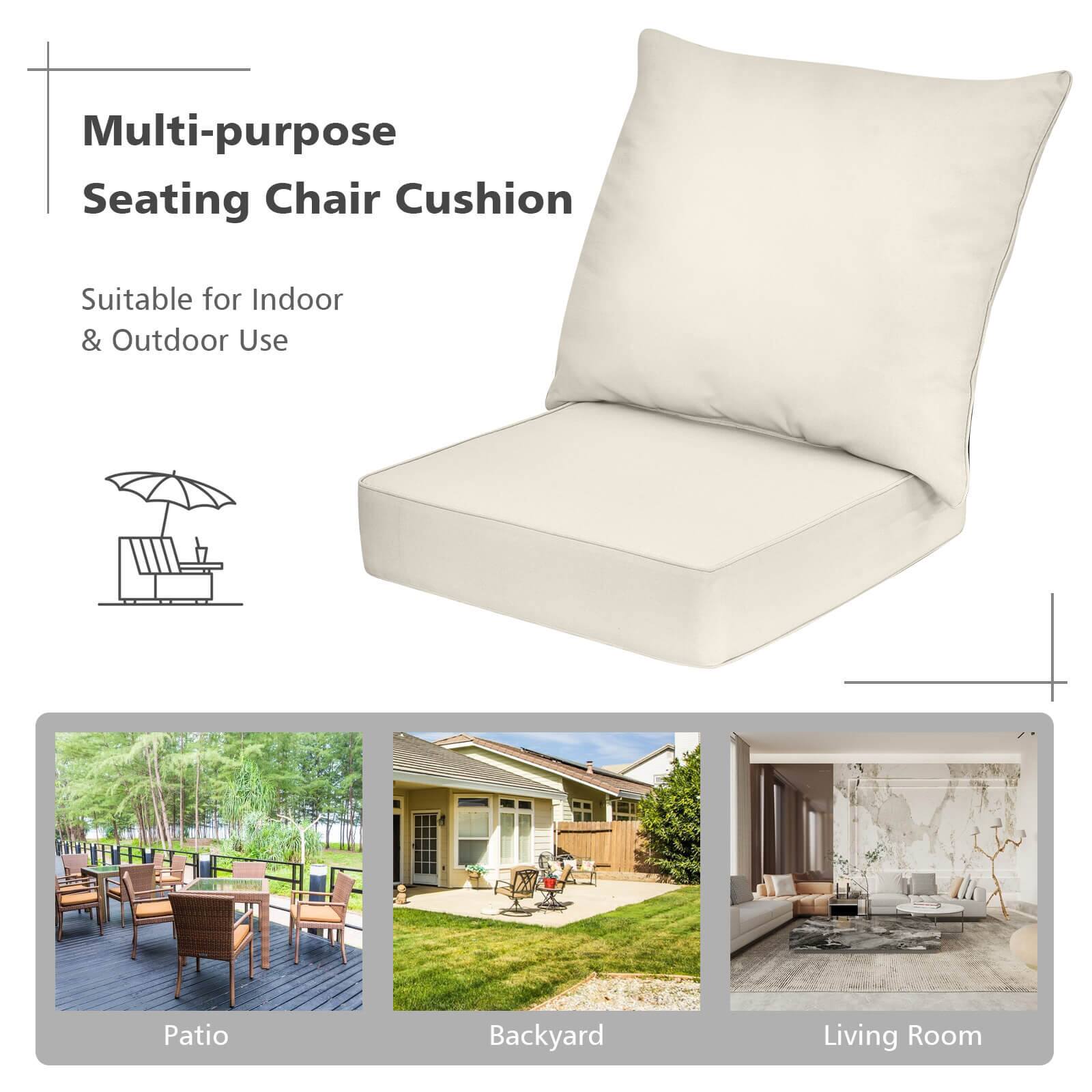 Multi-purpose Seating Chair Cushion

Suitable for Indoor & Outdoor Use

Patio  
Backyard  
Living Room