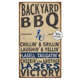 Jardine - Lasell Lasers 11" x 20" Indoor/Outdoor BBQ Sign - Brown