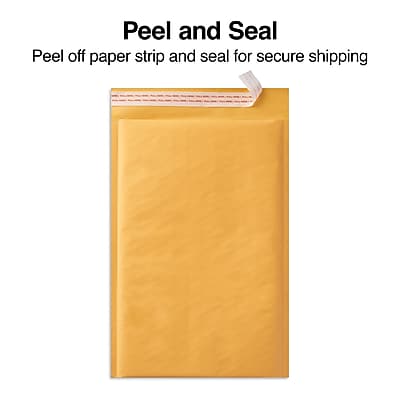 Peel and Seal

Peel off paper strip and seal for secure shipping