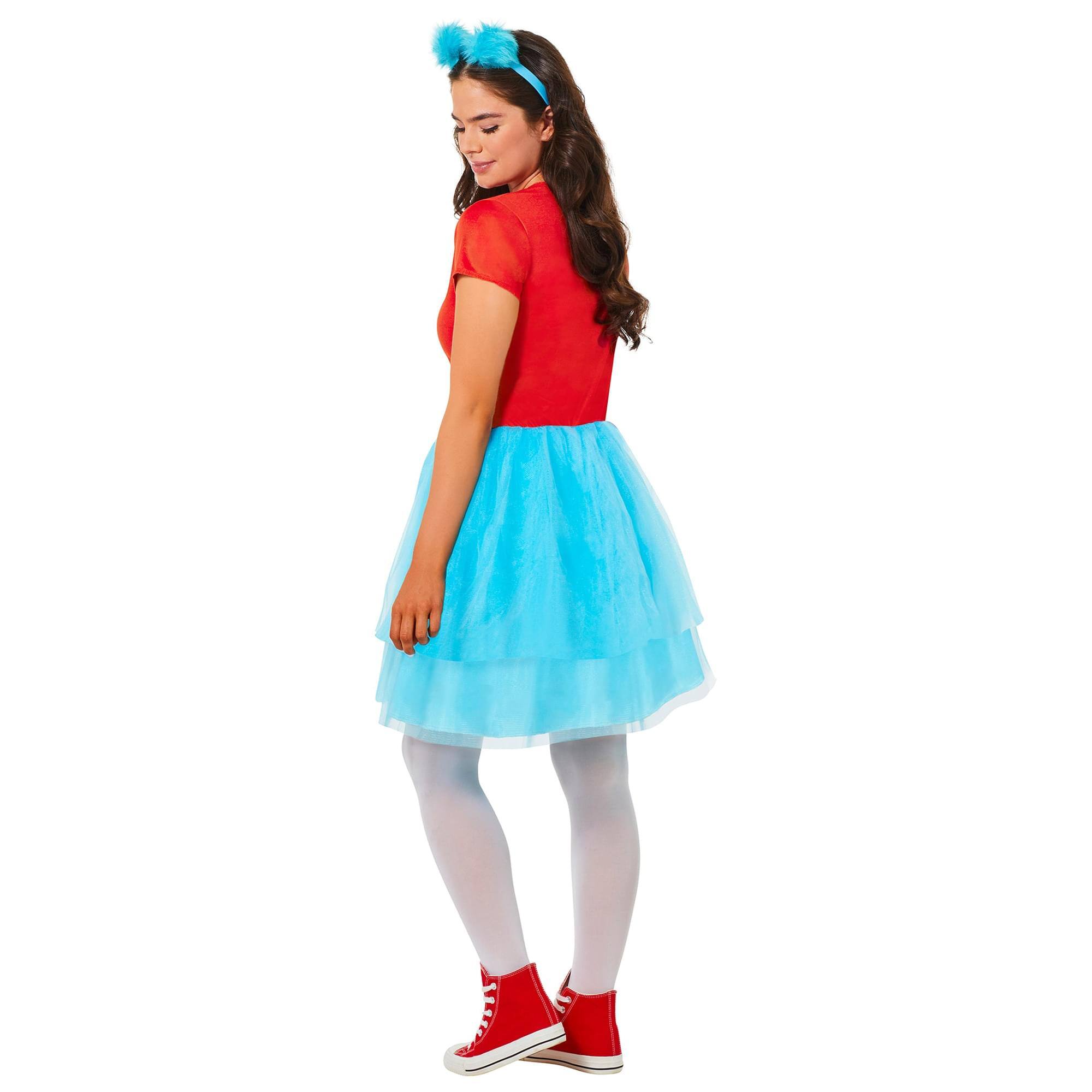 Alt View 10. InSpirit Designs - Dr Seuss Cat In The Hat Thing Dress Adult Costume | Large - Multi-Colored.