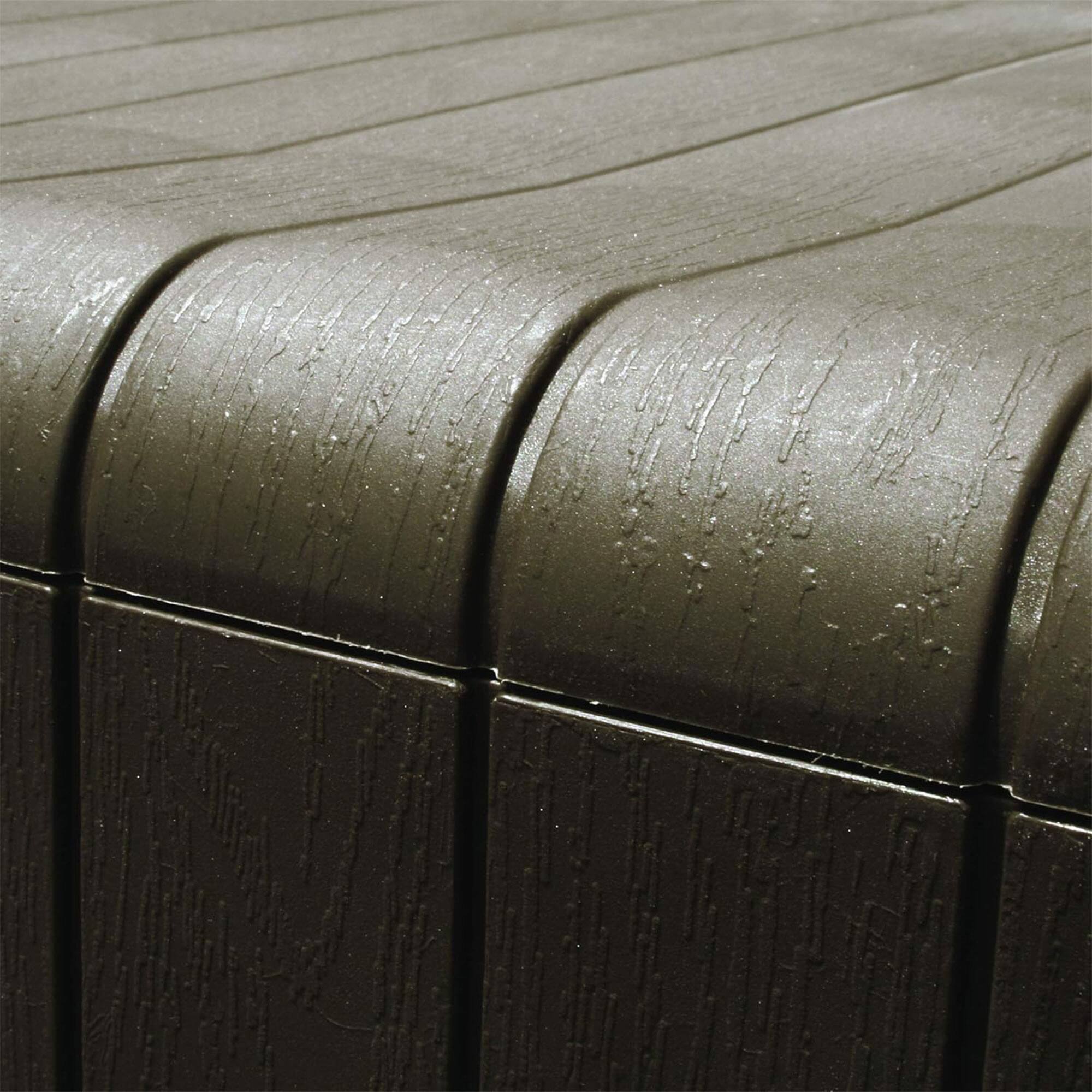 Alt View 7. Ram Quality Products - Ram Quality Products Outdoor Backyard Patio Storage Deck Box, 71 Gallon, Brown - Brown.