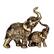 Front. FC Design - FC Design 6"W Thai Elephant and Baby with Trunk Up Figurine Statue Office Desk Tabletop Home Decor Gift - Multi-Color.
