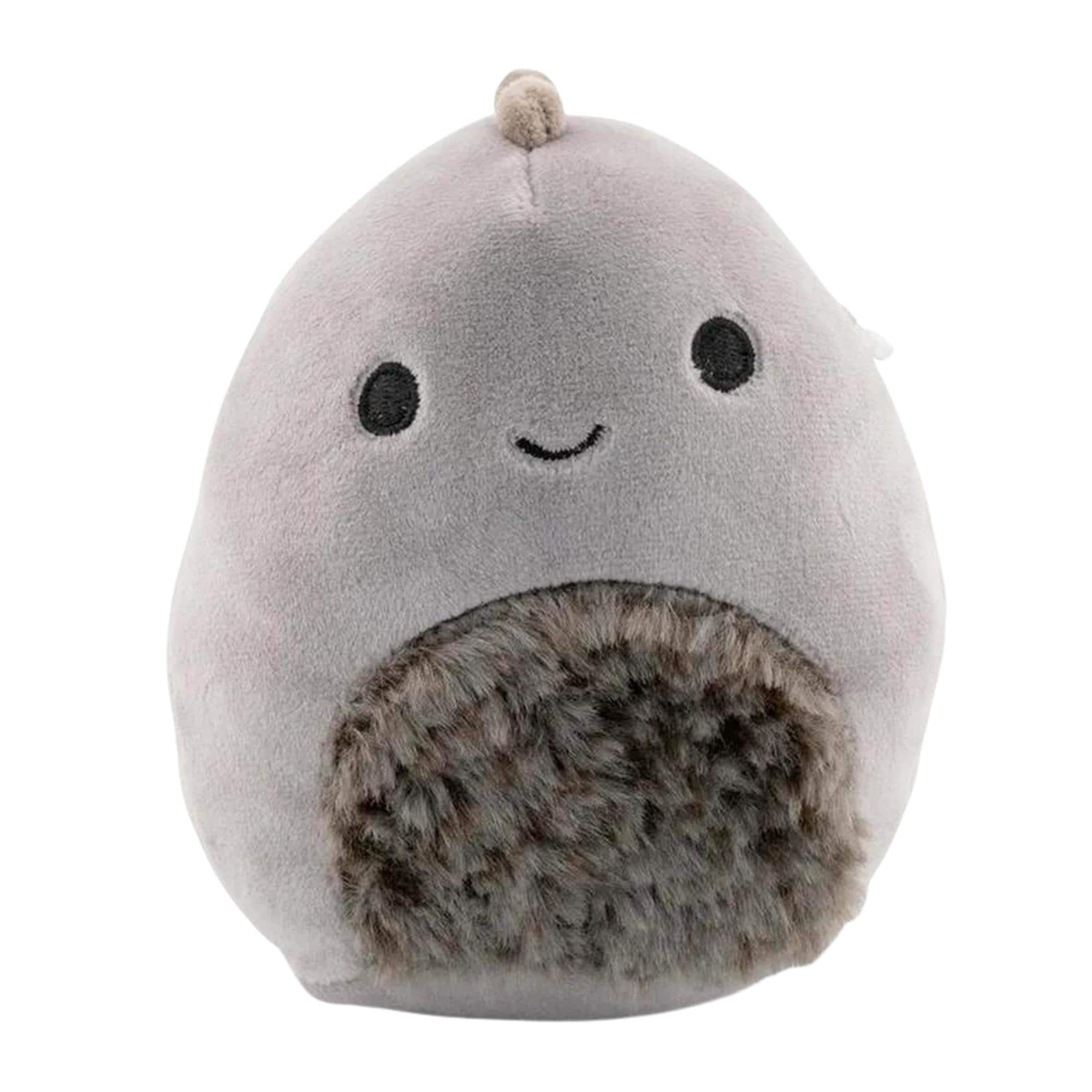 Kellytoy - Squishmallow Cozy Squad 8 Inch Plush | Lang the Dinosaur - Gray