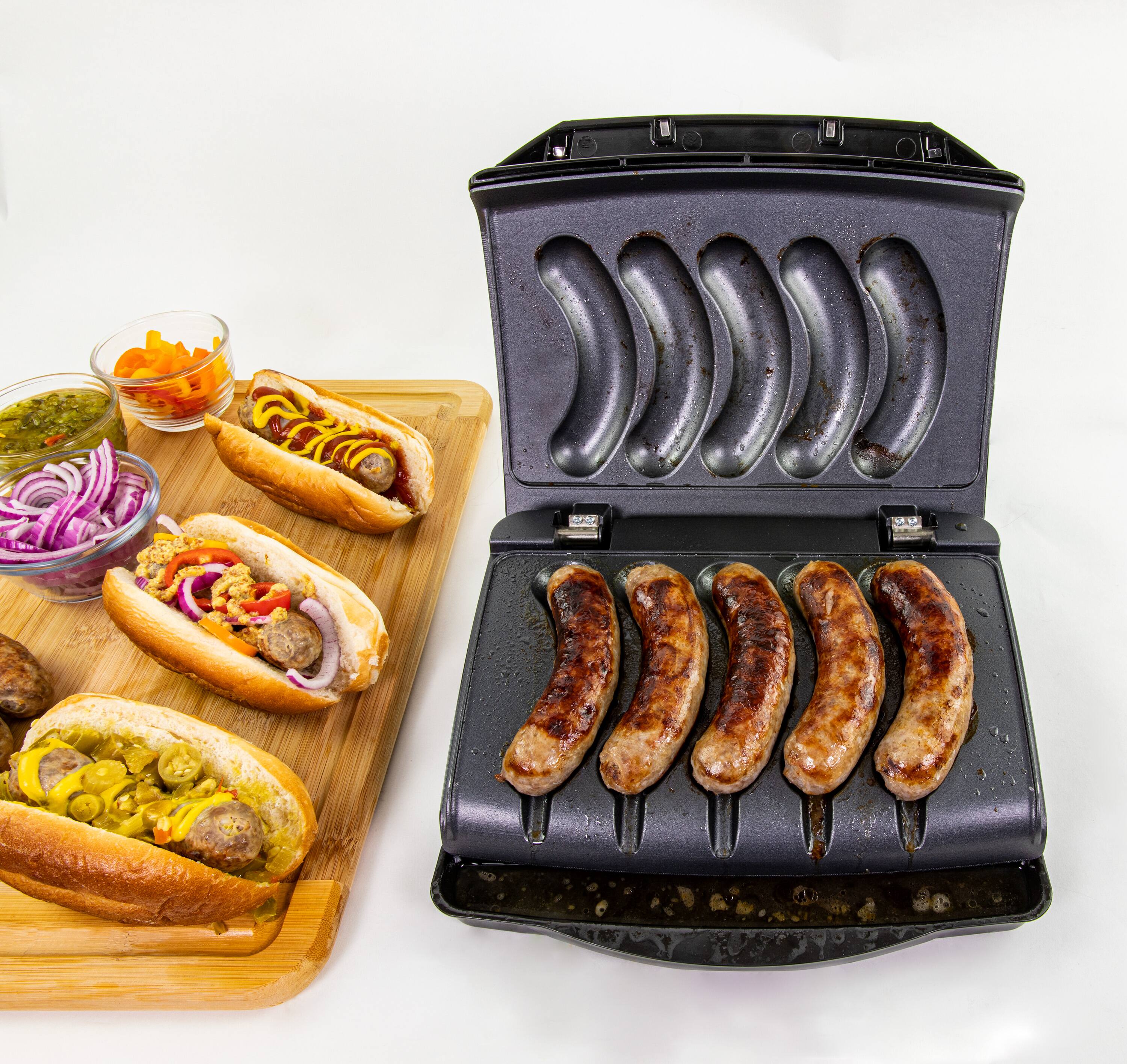 Alt View 2. HomeCraft - Sausage & Brat Grill - Black.
