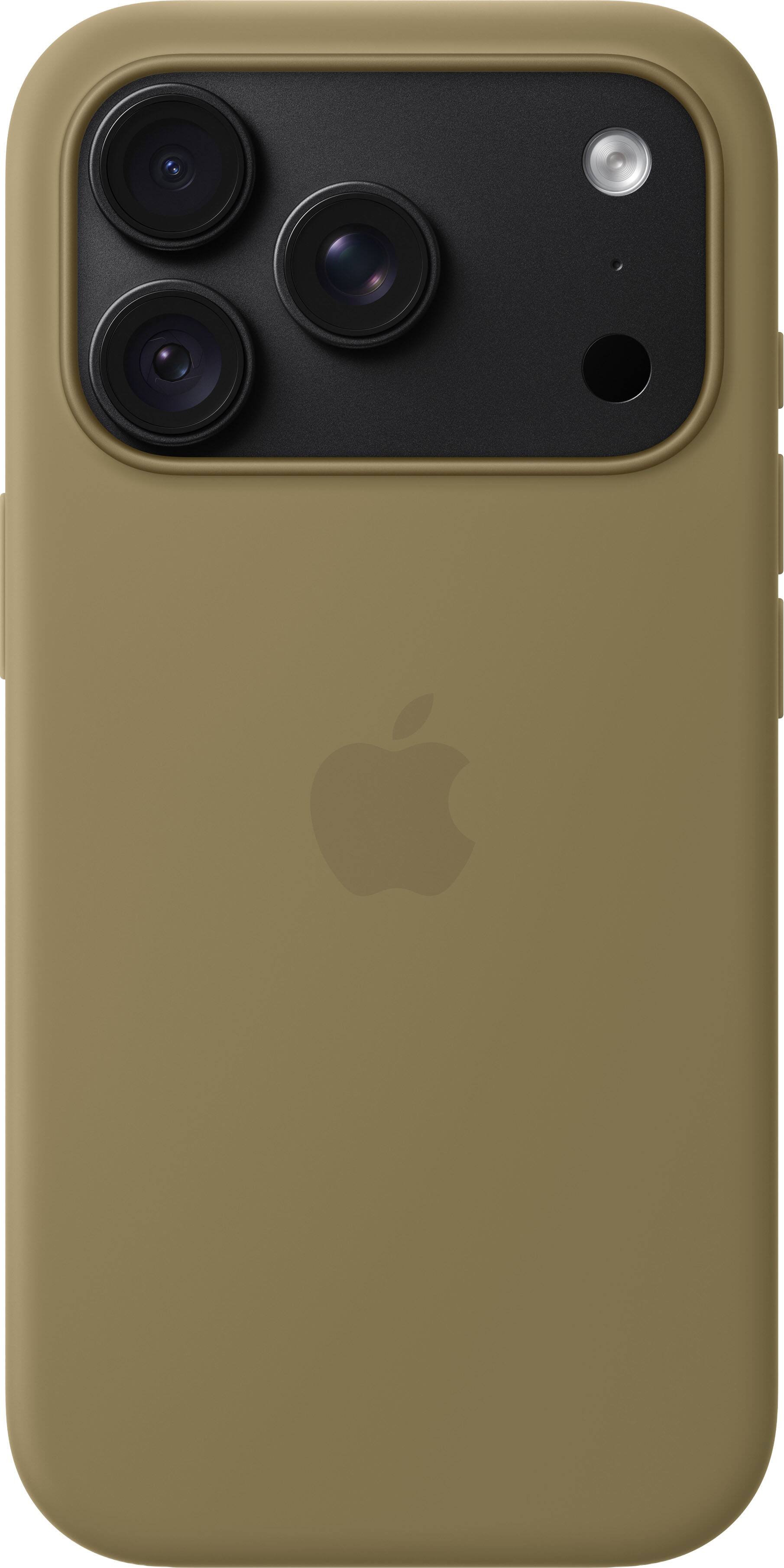 Alt View 3. Apple - iPhone 18 Pro Silicone Case with MagSafe (2026) - Olive.